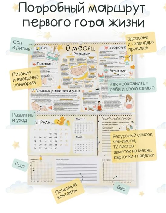 Продам календаренок для будущих мам