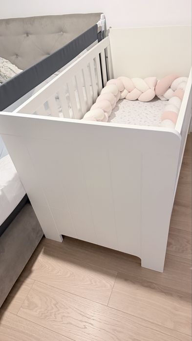 Patut bebelus Mothercare + saltea premium din cocos | Ca nou | Achiziție 2024