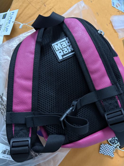 Rucsac Madpax, Mini Spike Abracadabra, roz cu tepi multicolor 30 cm  Nou