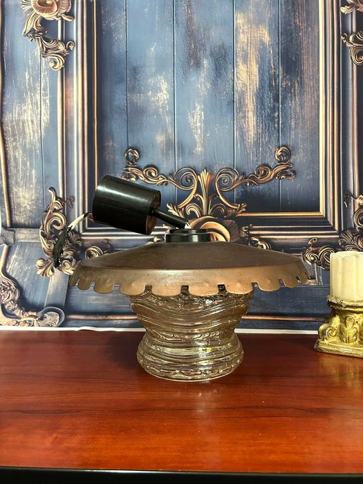 DN569 Lampa de tavan lustra 28cm  diametru alama h - 16cm masiva