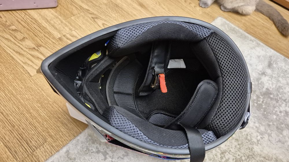 Casca full face  bicicleta downhill enduro cu ochelari noi