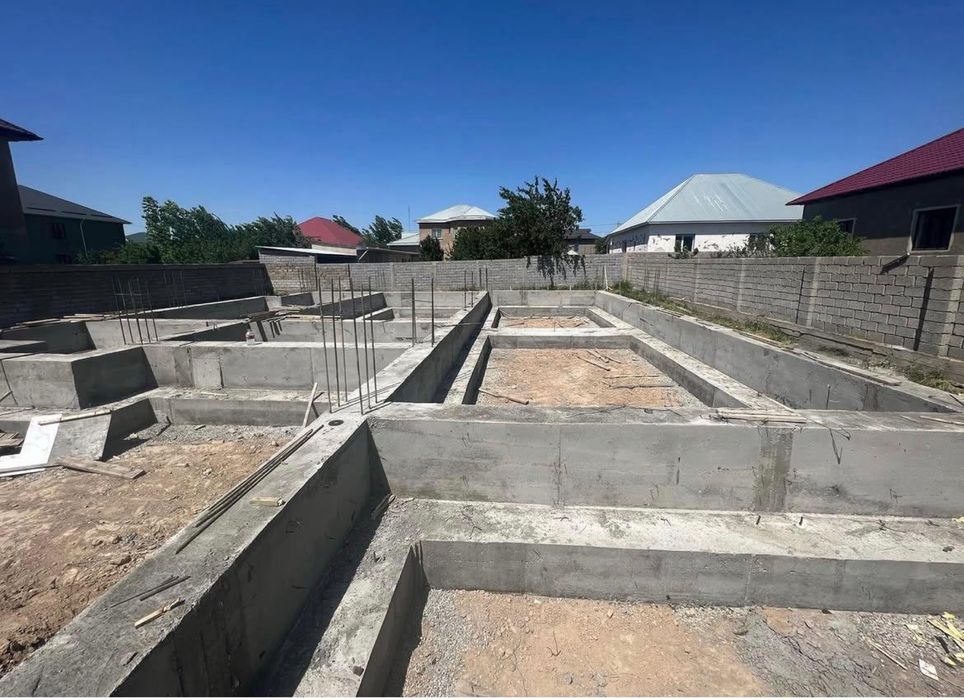 Заливаем фундамент/фундамент құямыз