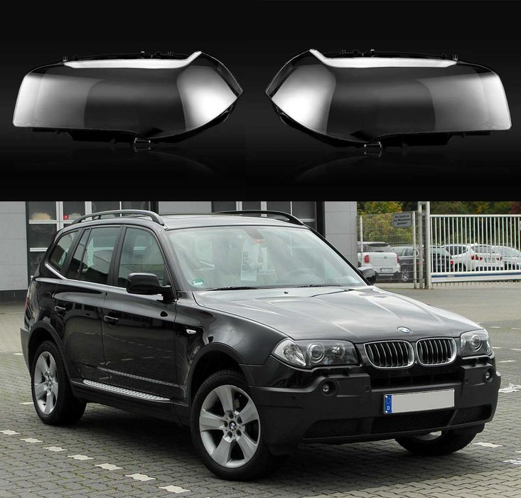 BMW X3 E83 капак фар стъкло капаци фарове крушки Е83 xenon