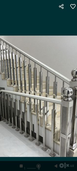 Нержавейка перила усталари хизматингизда