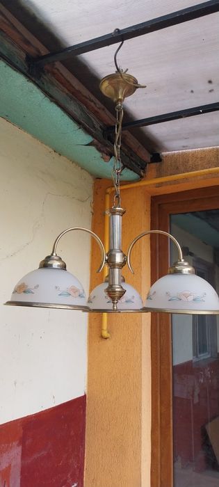 Candelabru, lustra de tavan, alamă