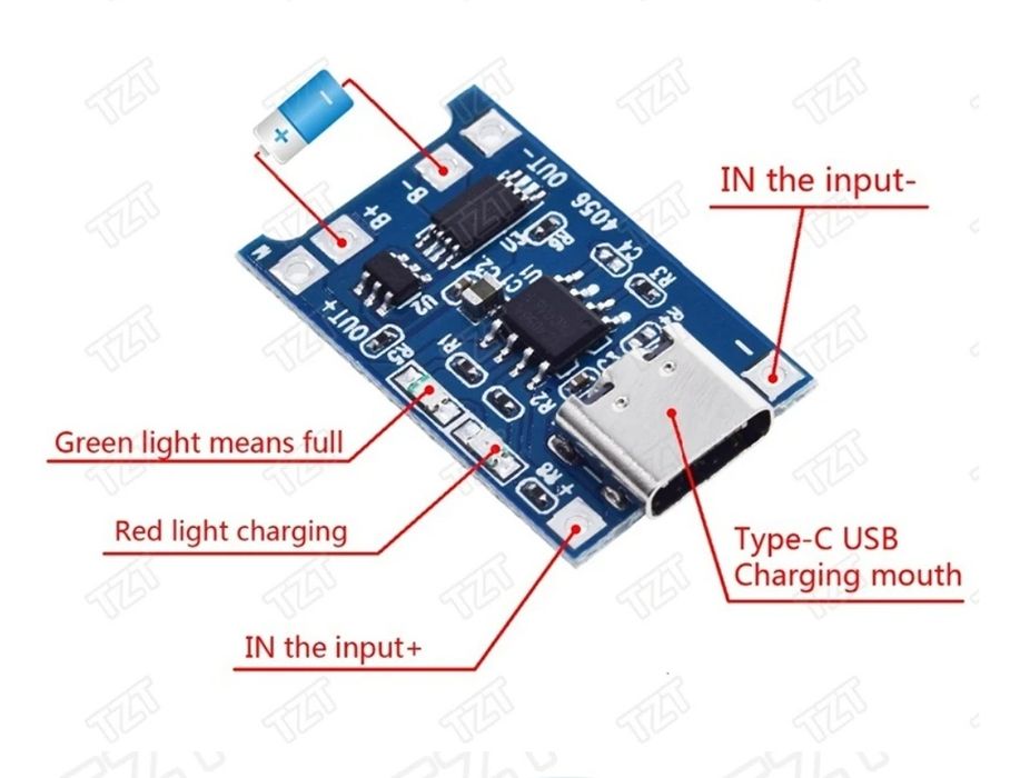 Плата зарядки 5В-1А