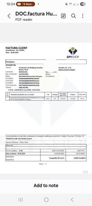 Huawei sun2000-6KTL-L1 invertor panouri fotovoltaice