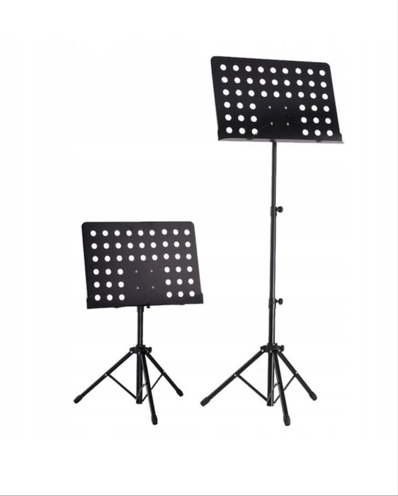 Stativ suport metalic perforat partitura profesional pliabil negru