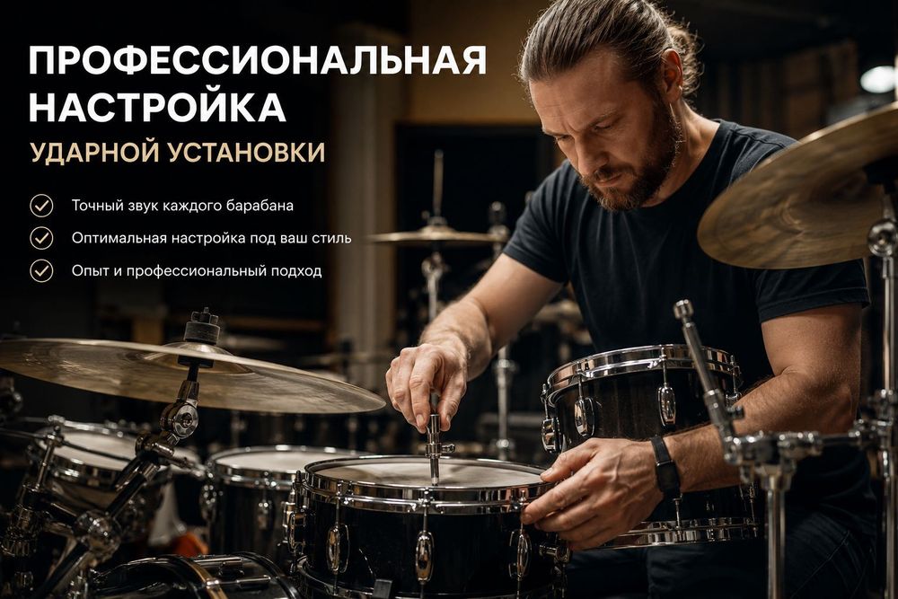 Профессиональная настройка ударной установки