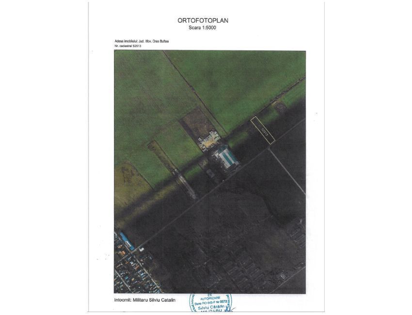Teren Intravilan Buftea langa Autostrada A0 - ideal hale industriale