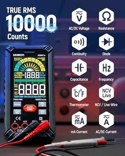 KAIWEETS KM601S мултиметър 10000 counts True RMS акумулаторен