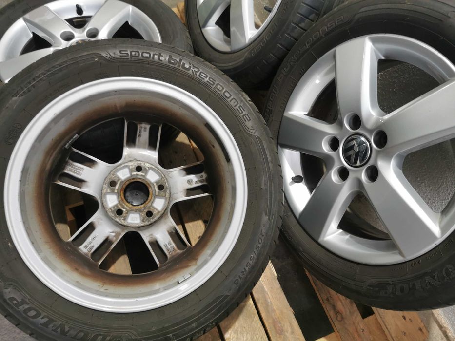 Jante Originale Vw Golf 5 / 6 / 7 R 16 cu anvelope de vara
