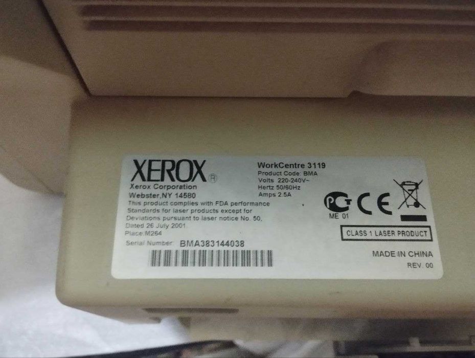 Принтер+Сканер+Копир Xerox Workcentre 3119 Б/У.