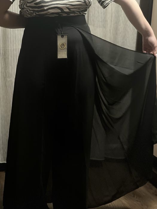 Брюки-юбка (кюлоты с эффектом юбки)