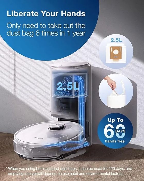 Робот прахосмукачка ECOVACS, DEEBOT T9+, Li-Ion, 5200 mAH