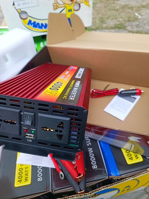 Инвертор чиста синусоида 4000w 12v Промо