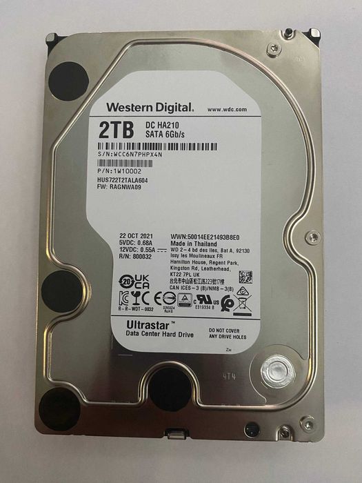 Продам HDD WD Ultrastar 2TB (HUS722T2TALA604) SATA III 6Gb/s