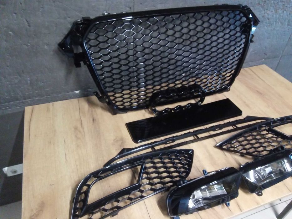 Grile Bara fata, proiectoare ceata Fagure RS LOOK Audi A4 B8.5 12-15