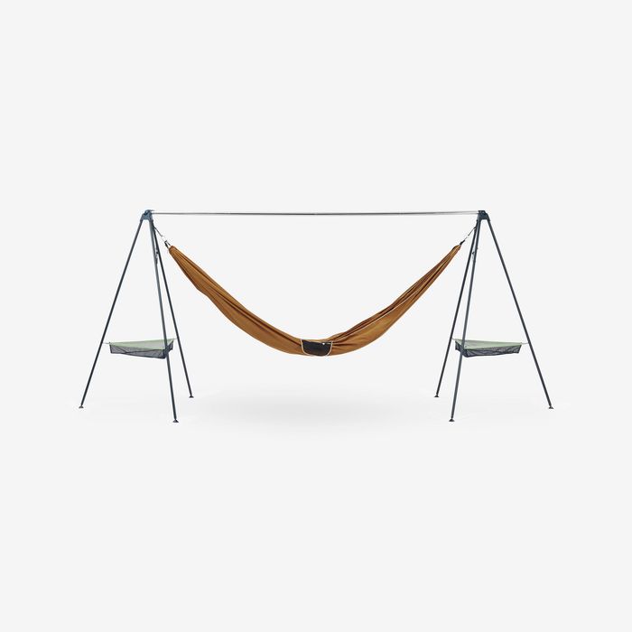 Suport Compact pentru Hamac Camping Negru - produs resigilat Decathlon