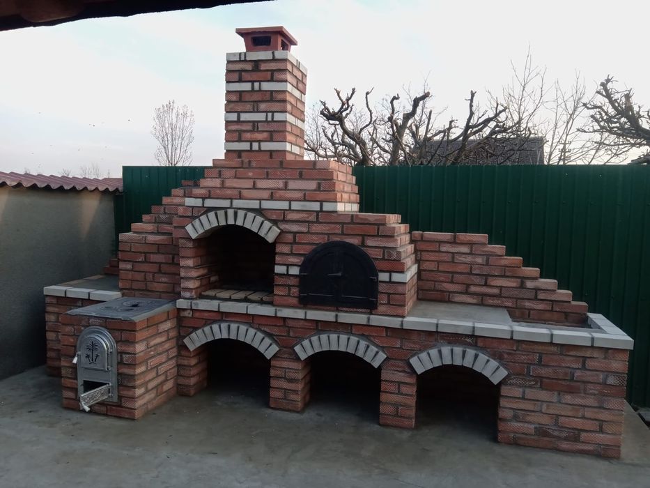 Grătare rustice din cărămidă