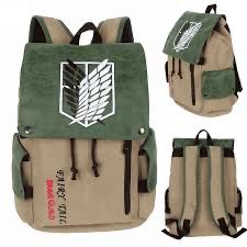 Рюкзак аниме Клинок рассекающего демона Атака титанов Ван пис Наруто