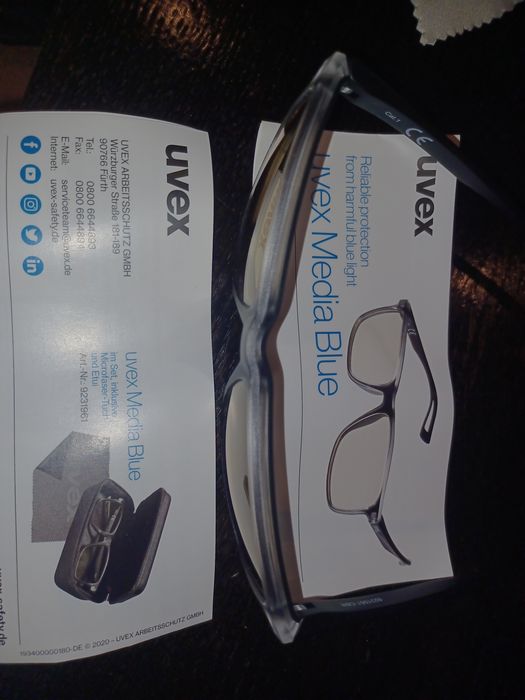 Очила за компютър uvex media blue