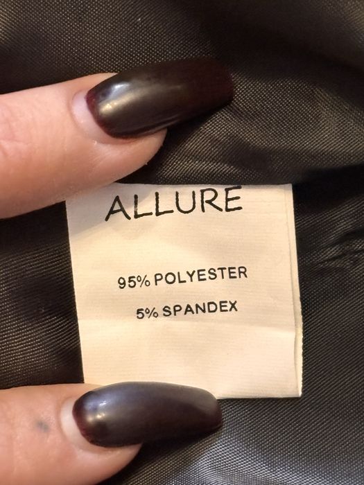 Плащ черный Allure экокожа