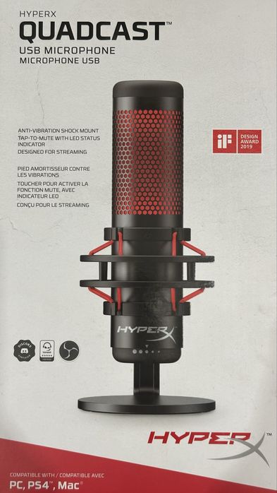 Микрофон Hyper X quadcast