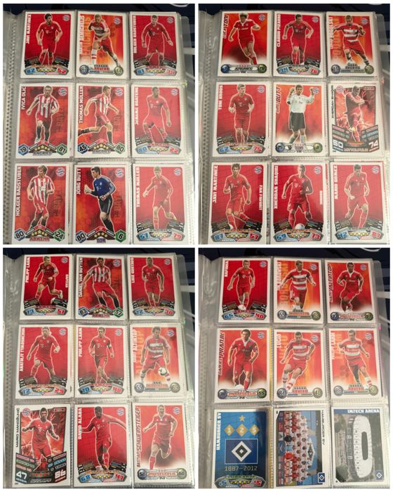 1200 + карти Topps Bundesliga 2010-2014 албум + Шампионска лига карти