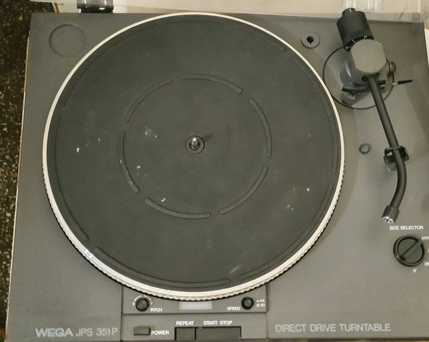 Pickup Wega JPS 351P direct drive, fara doza, capac fisurat