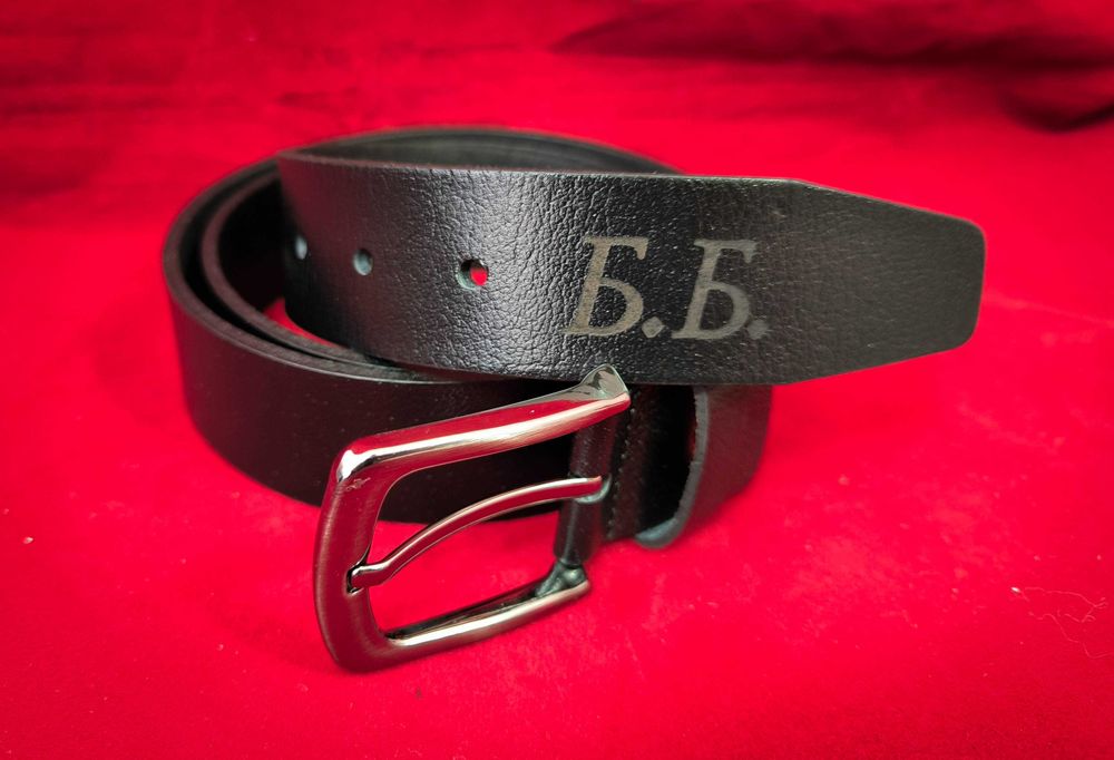 Персонализиран стилен мъжки колан от ЕСТЕСТВЕНА БИВОЛСКА КОЖА