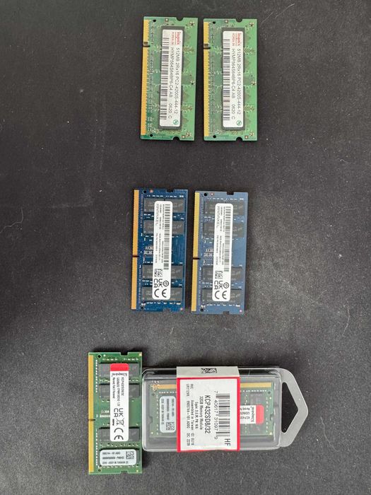 Memorii Laptop DDR2, DDR4, DDR5 (512MB, 16GB, 32GB) + Schimb cu DDR4 PC
