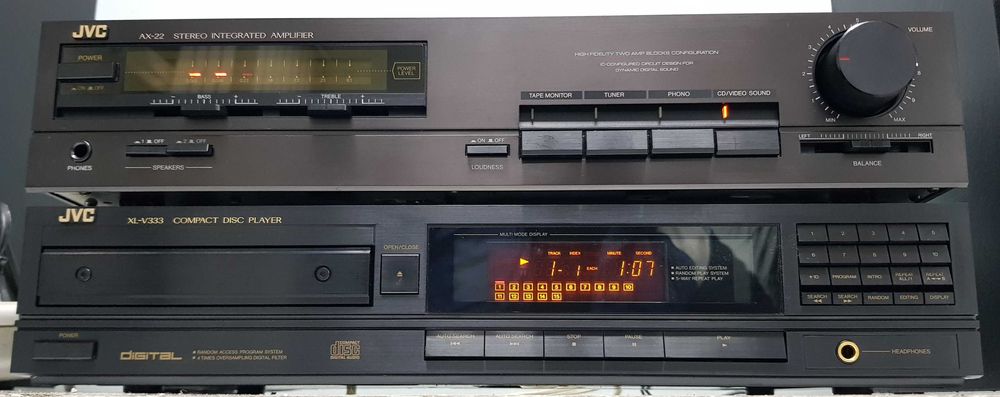 JVC AX-22 Amplificator Stereo și Tuner FX-33L Cutii Originale