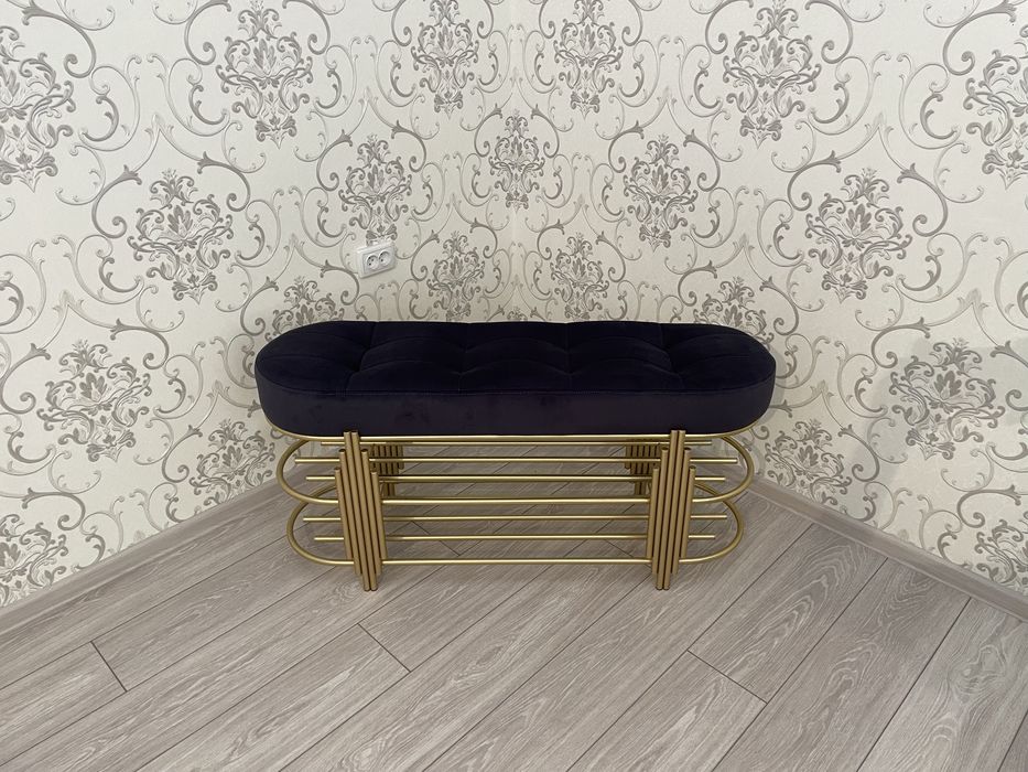 Обувница-пуфик для прихожей. Пуфик. Мебель для прихожей. Подобувник