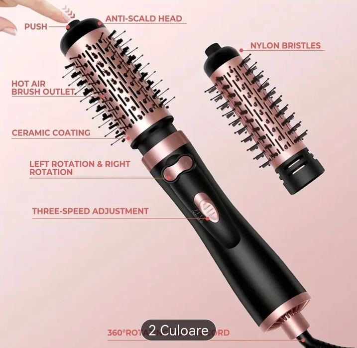 Perie rotativa 3in1 noua