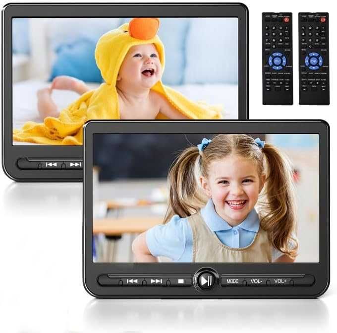 Нова Arafuna 10,5-инчов DVD плейър за кола с 2 независими екрана...

.