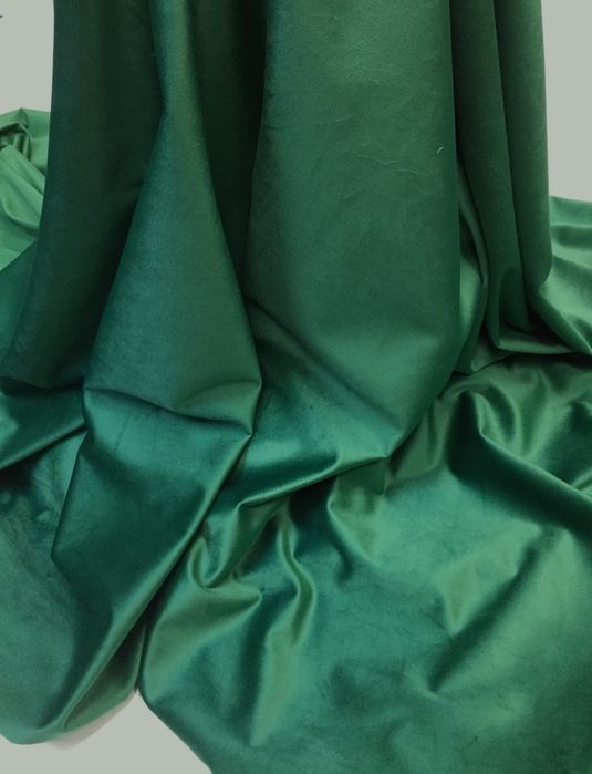 Draperii pe comanda verde smarald/ bej