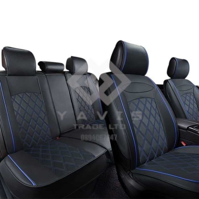 Коженна Тапицерия за кола, за всички седалки 5 части