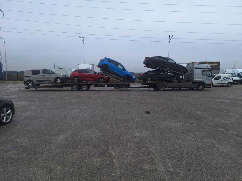 Mercedes-Benz Atego 824 + Kuvvelti SK50 -> Transportor Auto 5 pozitii