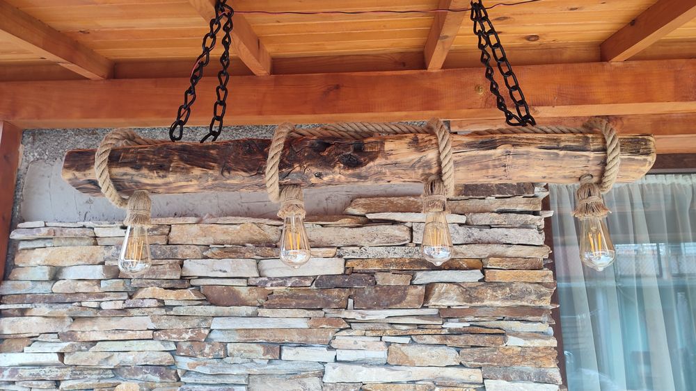 Дървен Полюлей рустик