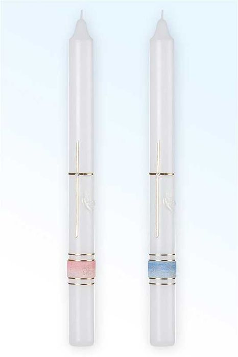 О'Candles Ритуална Бутикова Свещ За Кръщене, Сватба, Причастие
