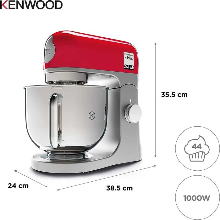 Нов Кухненски Робот Планетарен Миксер KENWOOD kMix KMX750RD, 1000W, 2 години Гаранция