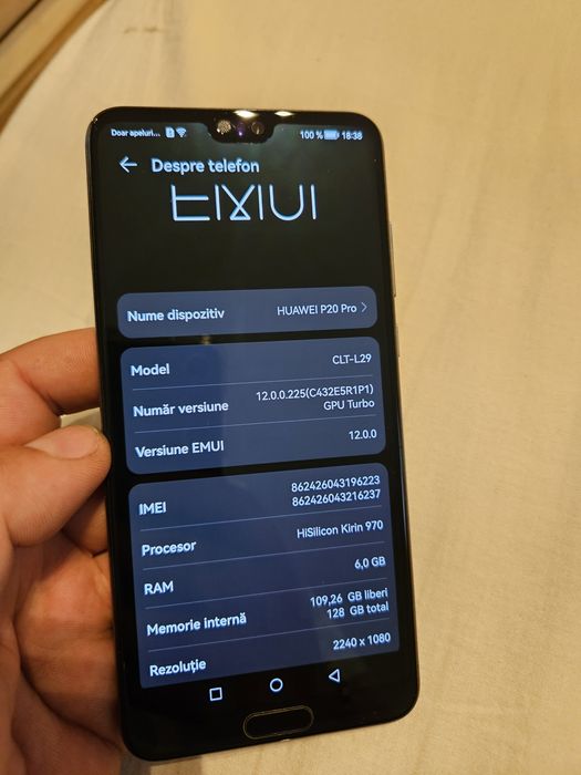 Vând schimb Huawei p20 pro impecabil