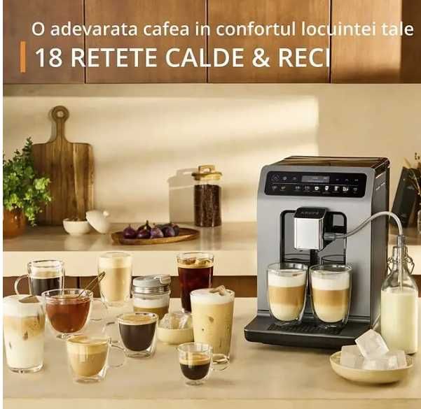 Espressor KRUPS Evidence Hot&Cold EA898GF0, 2.3l, 1450W, NOU SIGILAT