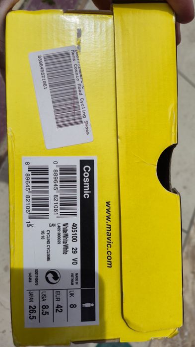 Încălțăminte spd sosea Mavic Cosmic albi mărimea 42