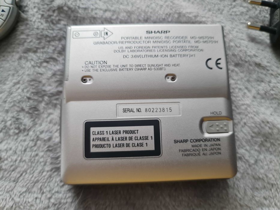 Minidisc Sharp 701 stare excelenta - muzica relax