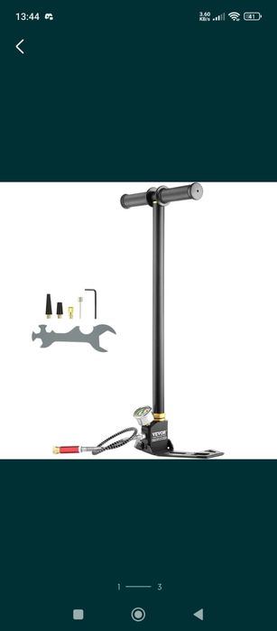 Помпа високо налягане пцп pcp 300 бара за въздушна пушка, нова,