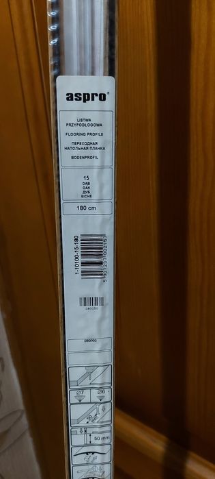 переходная напольная планка дуб 180 aspro