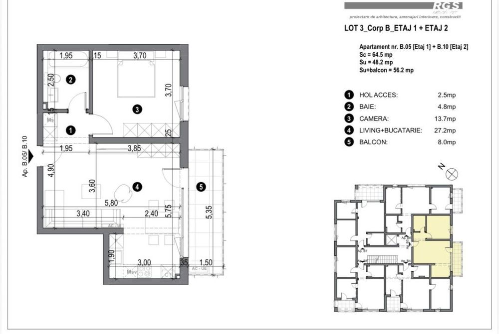 COMISION 0%-Apartament 2 camere, etaj 1-LIFT- Timisoara