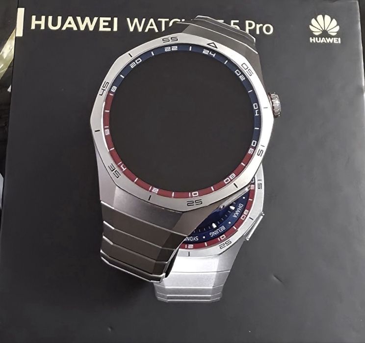 КАТО НОВ 46mm Huawei watch GT 5 Pro Vivacom Гаранция 2026 Titanium
